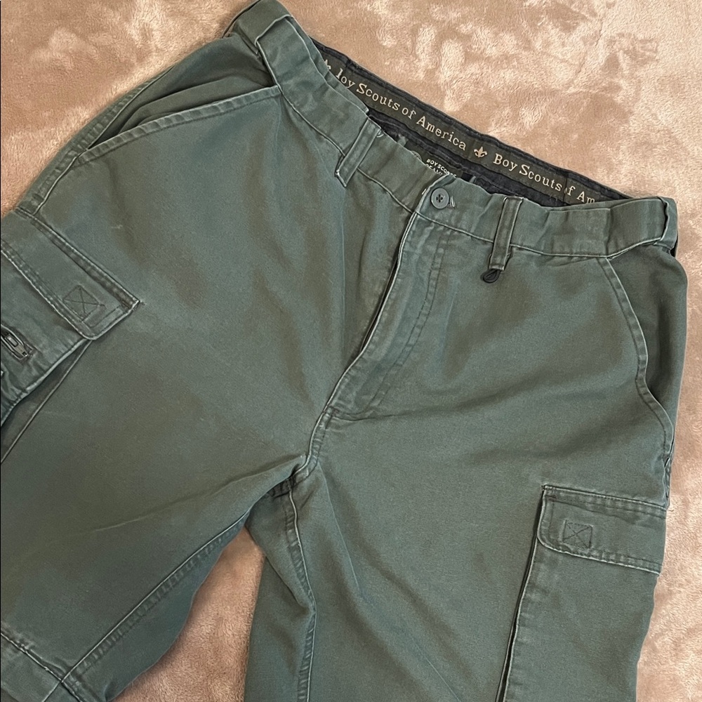 Boy Scouts of America Men's Green Cargo Pants size 32